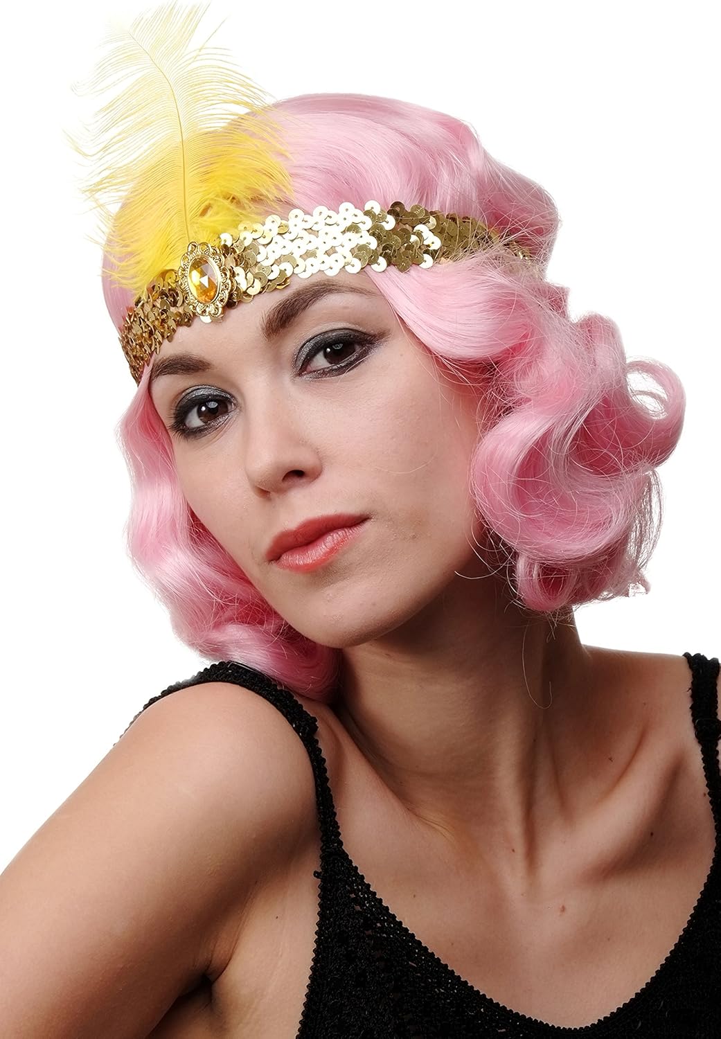 70'ler 80'ler ve 90'lar Temalı Altın Renk Çarliston Saç Bandı 