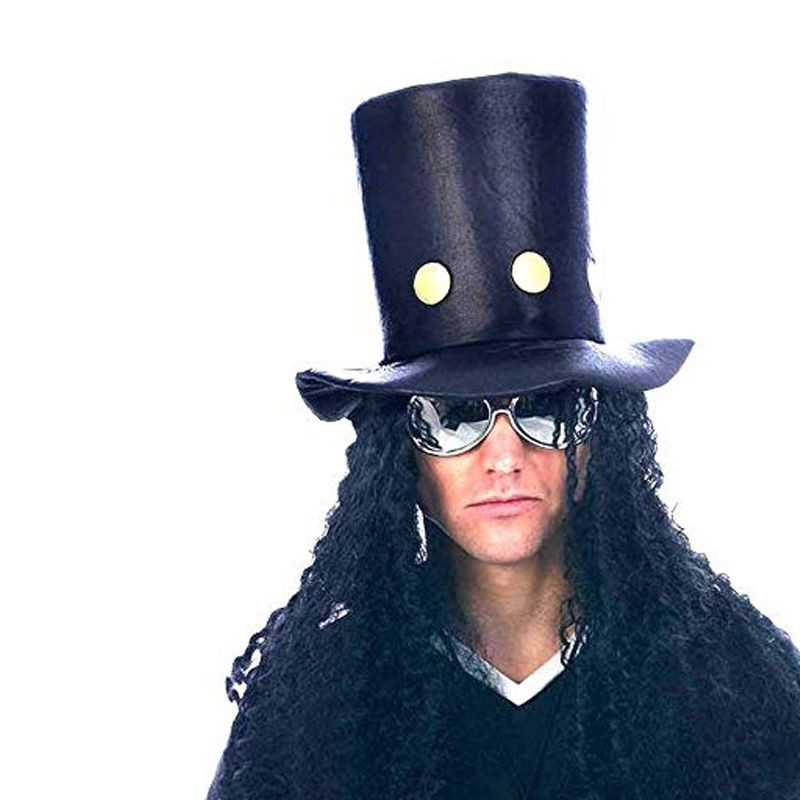 80 li Yıllar Hard Rock Guns N Roses Slash Şapkası Saçlı