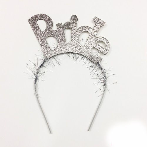 Bekarlığa Veda Partisi Bride Taç Gümüş Renk