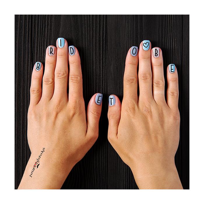 Bekarlığa Veda Partisi Bride Tırnak Dövme Seti Nedime Dövmeleri