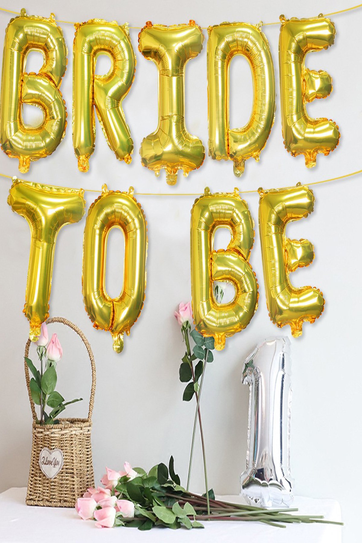 Bekarlığa Veda Partisi Bride To Be Folyo Balon Altın Renk 35 cm