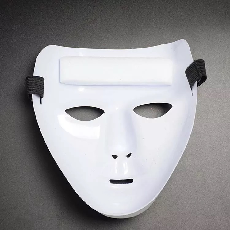 Beyaz Renk Hip Hop Anonim Jabbawockeez Maskesi 18X15 cm