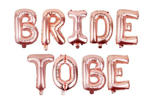 Bride To Be Yazılı Folyo Balon Rose Gold Renk 35 cm