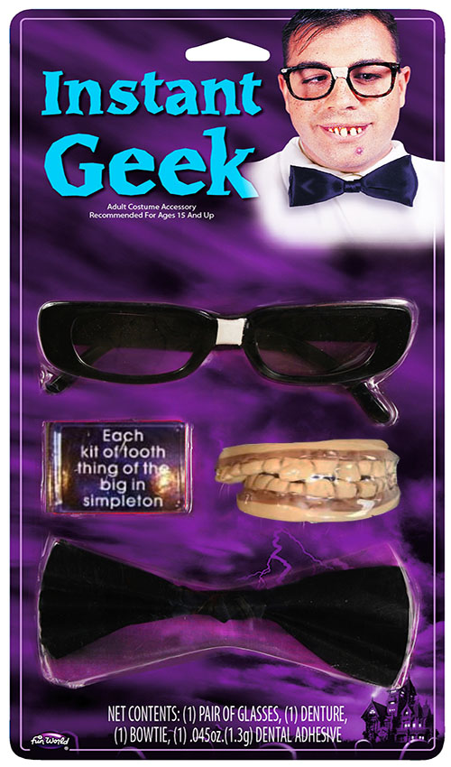 Çalışkan Öğrenci - İnek Öğrenci Espri Kostüm Aksesuar Seti 3 Parça