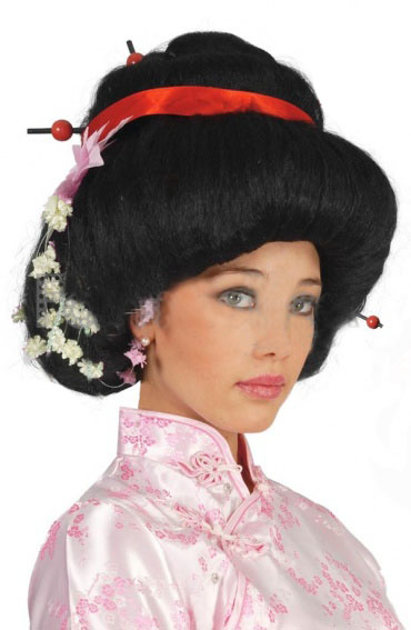 Çinli Peruk Japon Peruğu Geisha Peruğu Çocuk ve Yetişkin Boy