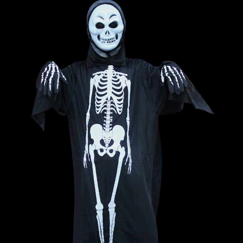 Çocuk Boy İskelet Tulum İskelet Kostüm 90 cm