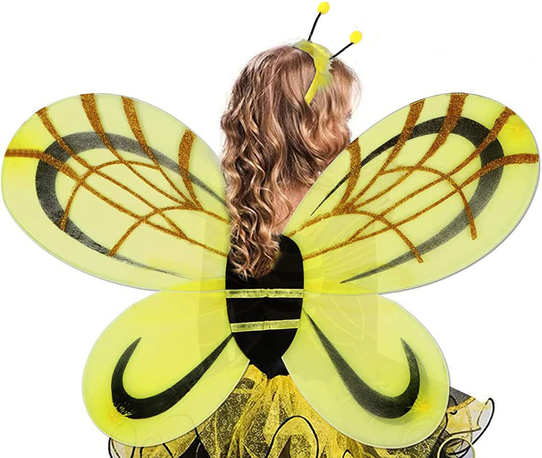 Çocuk Boy Mega Arı Kanadı ve Tacı 50x85 cm 