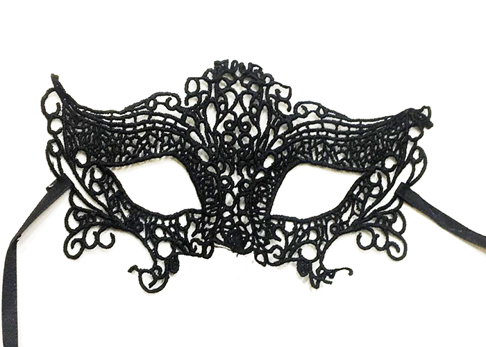 Dantel Fantezi Parti Maskesi Siyah Renk Model 5