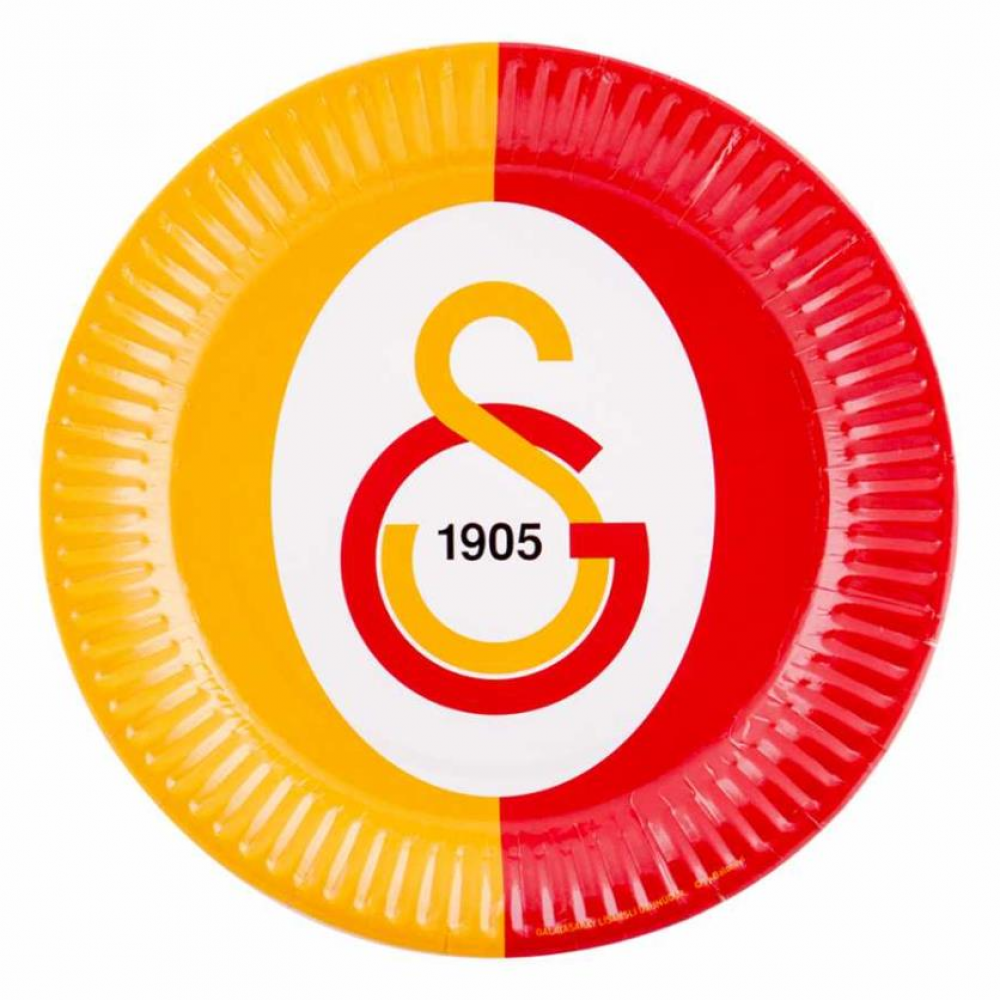 Galatasaray Temalı Karton Tabak 8 Adet