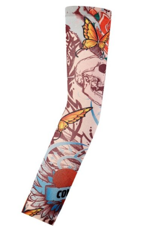 Giyilebilir Kol Dövmesi Çorap Dövme 3D Baskılı Kol Bacak Dövme 2 Adet Model 31