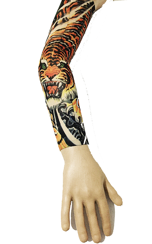 Giyilebilir Kol Dövmesi Çorap Dövme 3D Baskılı Kol Bacak Dövme 2 Adet Model 39