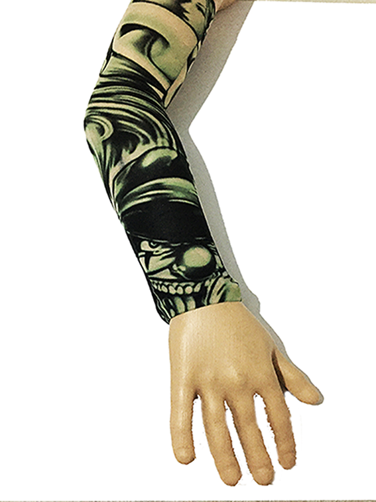 Giyilebilir Kol Dövmesi Çorap Dövme 3D Baskılı Kol Bacak Dövme 2 Adet Model 4