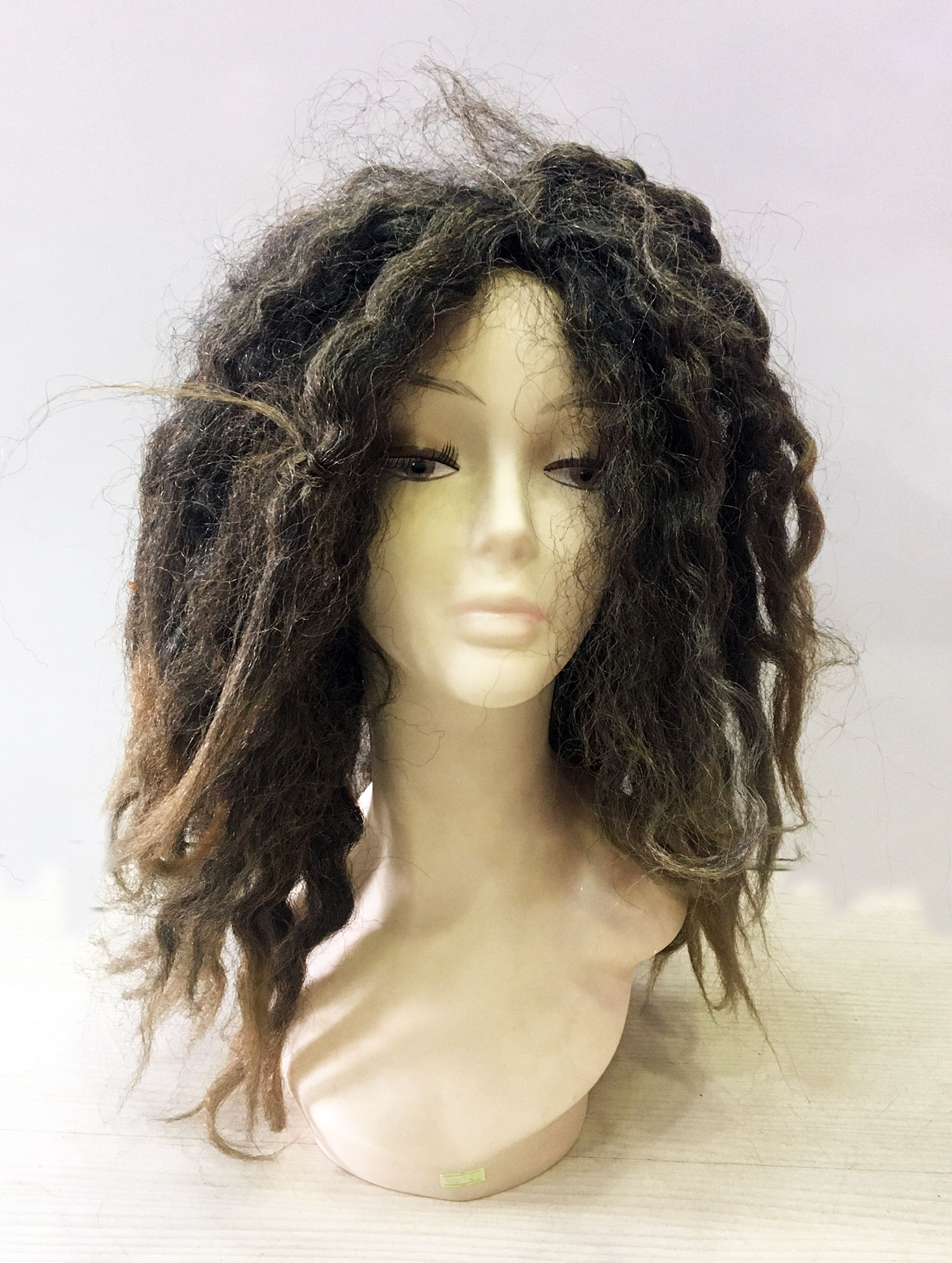 Kahve Renk Joe Dreadlocks Astarlı Kabarık Bob Marley Reggae Rasta Peruk 1 Adet