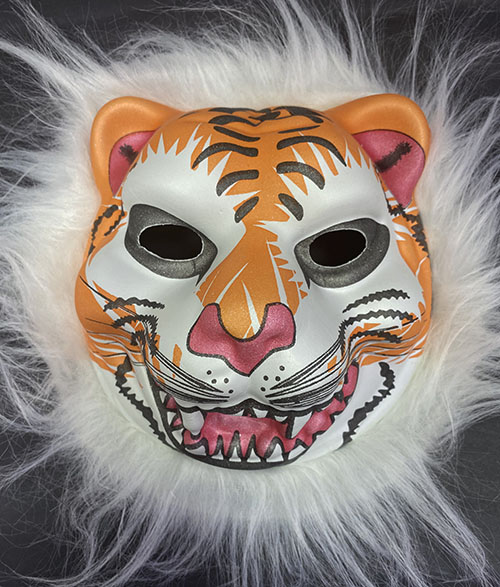 Kaplan Maskesi - Peluşlu Eva Kaplan Kurt Maskesi 