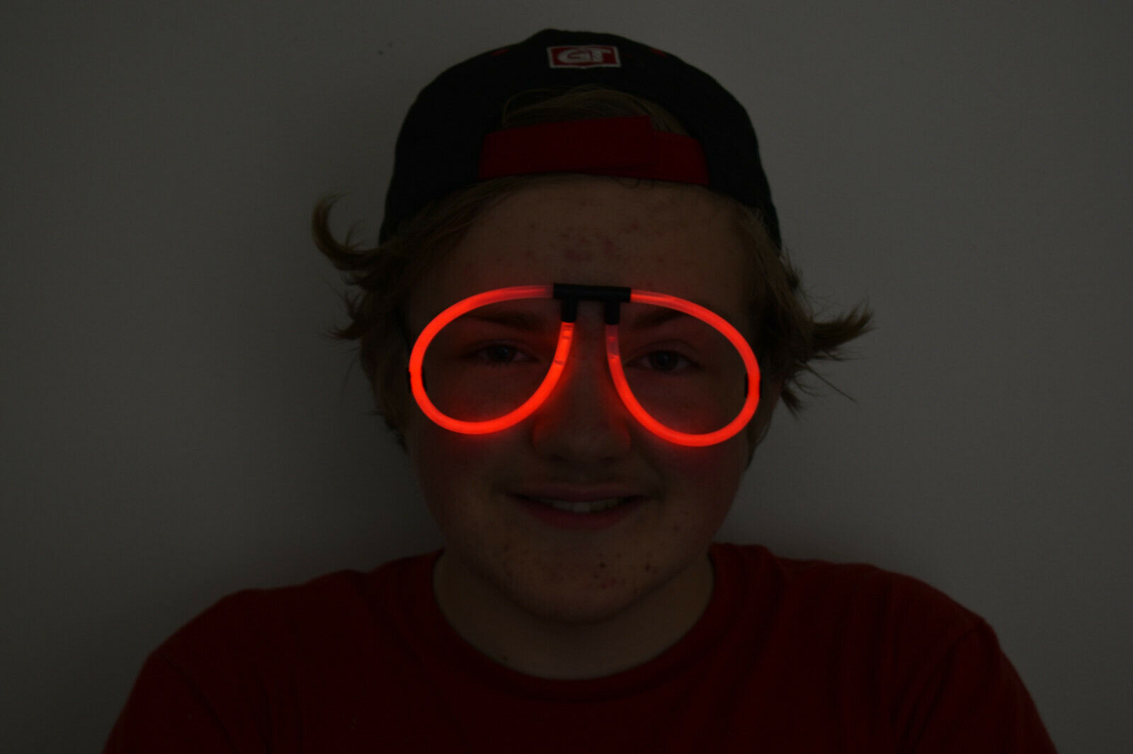 Karanlıkta Parlayan Fosforlu Glow Gözlük Fosforlu Gözlük Kırmızı Renk