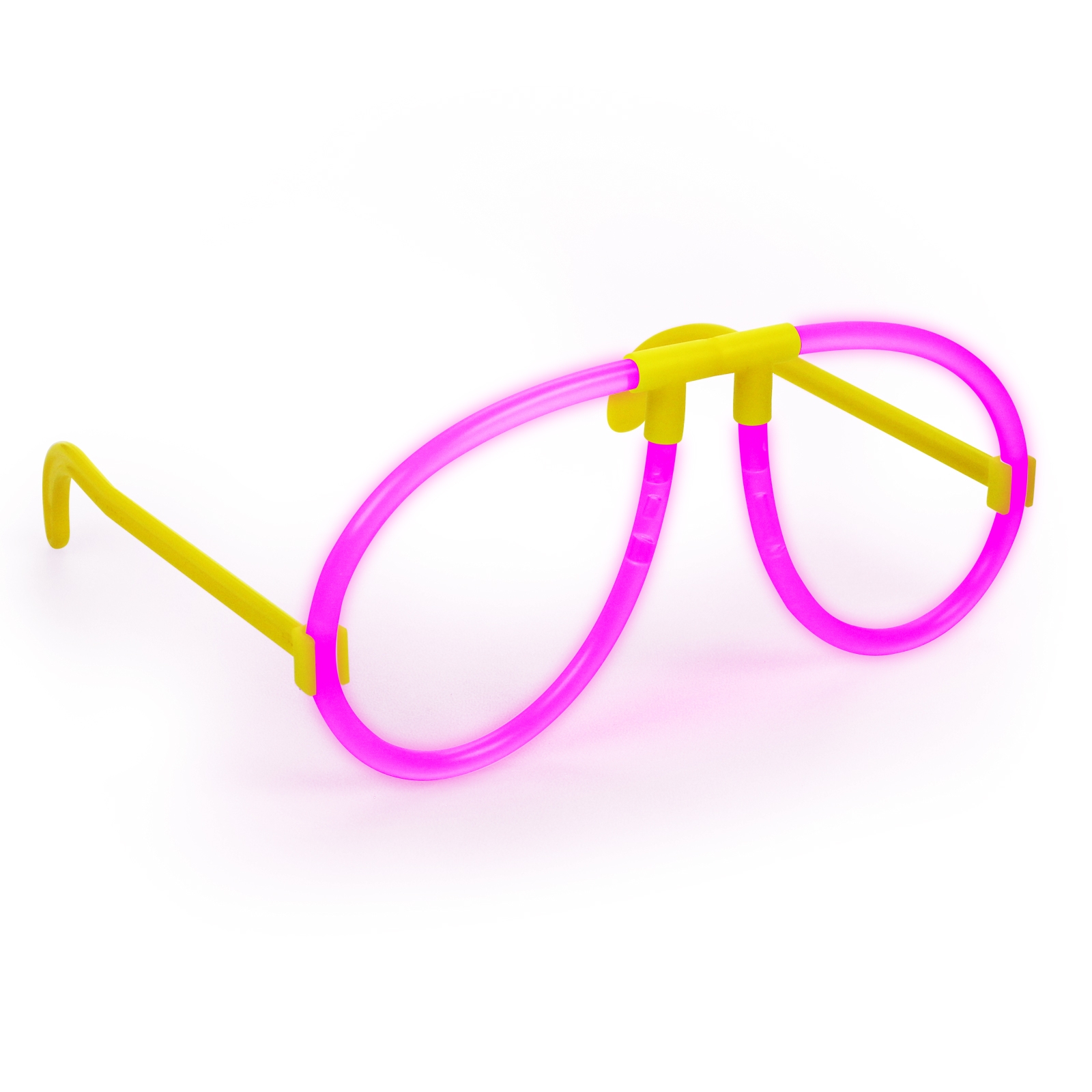 Karanlıkta Parlayan Fosforlu Glow Gözlük Fosforlu Gözlük Pembe Renk