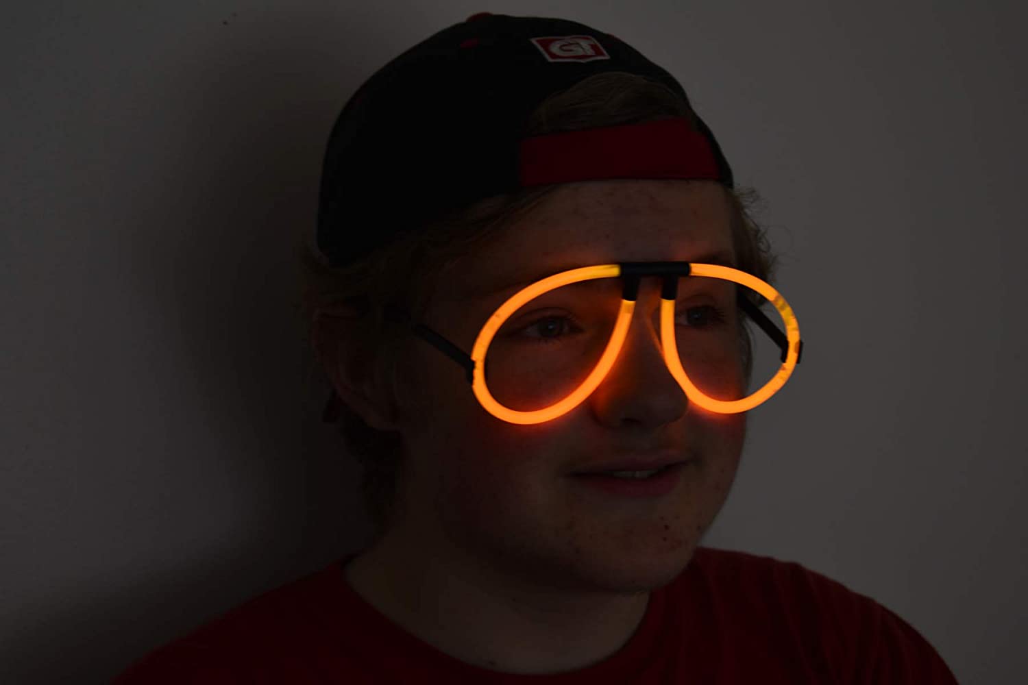 Karanlıkta Parlayan Fosforlu Glow Gözlük Fosforlu Gözlük Turuncu Renk