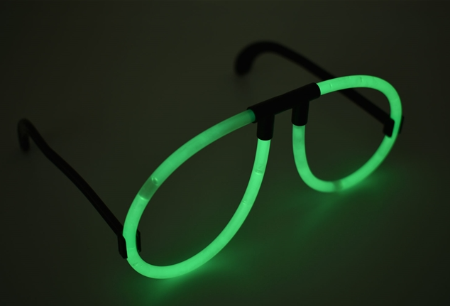 Karanlıkta Parlayan Fosforlu Glow Gözlük Fosforlu Gözlük Yeşil Renk