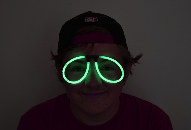 Karanlıkta Parlayan Fosforlu Glow Gözlük Fosforlu Gözlük Yeşil Renk