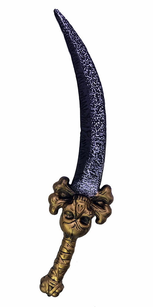 Karayip Korsanları Kuru Kafalı Kaptan Jack Plastik Korsan Kılıcı 60 cm