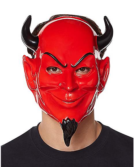 Kırmızı Renk Plastik Rubie's Costume Devil Mask Şeytan Maskesi 20x30 cm