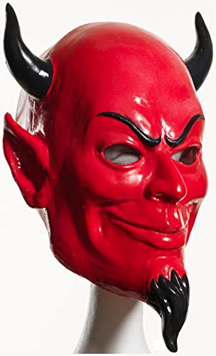 Kırmızı Renk Plastik Rubie's Costume Devil Mask Şeytan Maskesi 20x30 cm