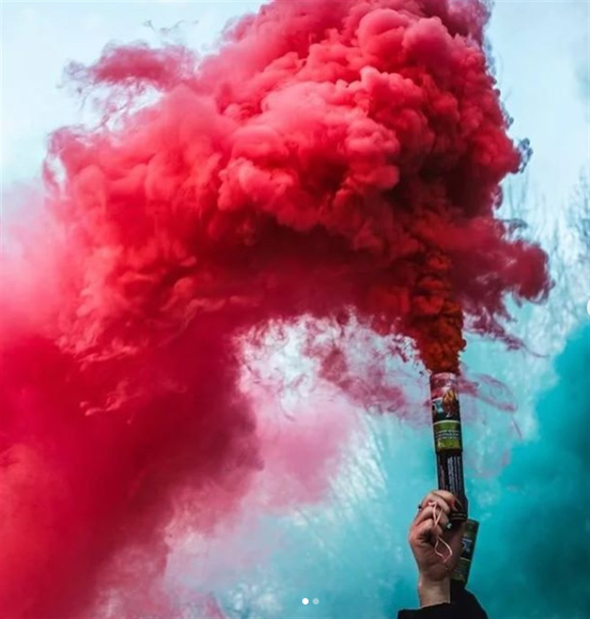 Kırmızı Renk Sis Bombası Kırmızı Duman 1 Adet