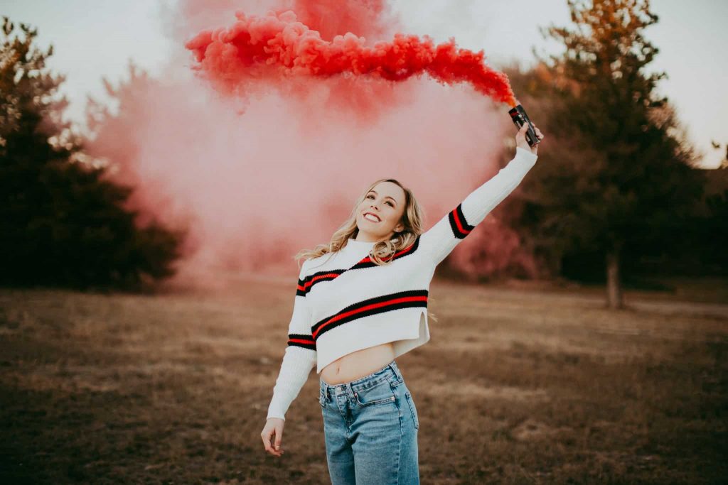 Kırmızı Renk Sis Bombası Kırmızı Duman 1 Adet