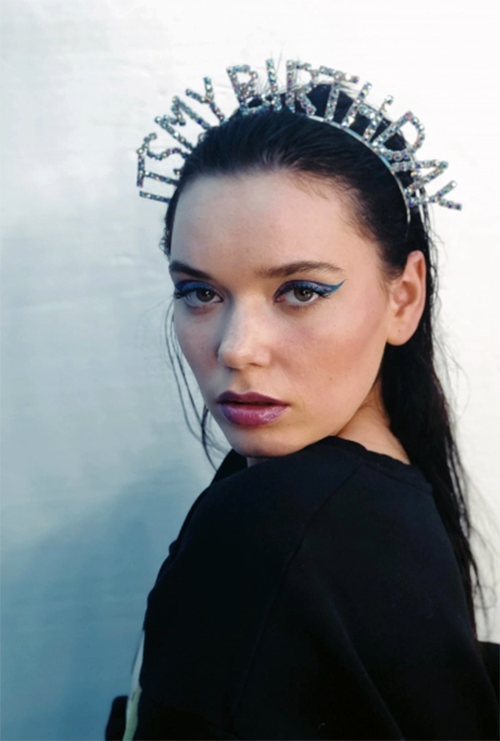 Kristal Taşlı İts My Birthday Doğum Günü Tacı Gümüş 16x17 cm