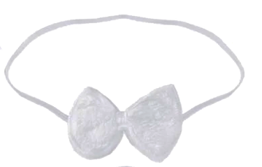 Led Işıklı Mavi Kulaklı Tavşan Tacı Beyaz Papyonu ve Ponpon Seti 3 Parça