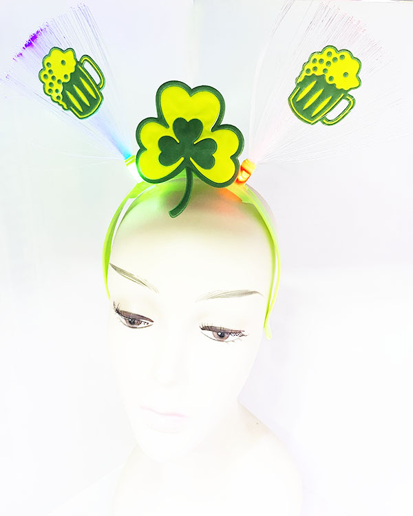 Led Işıklı Yanar Söner Yeşil Renk Oktoberfest Partisi Tacı 25x13 cm