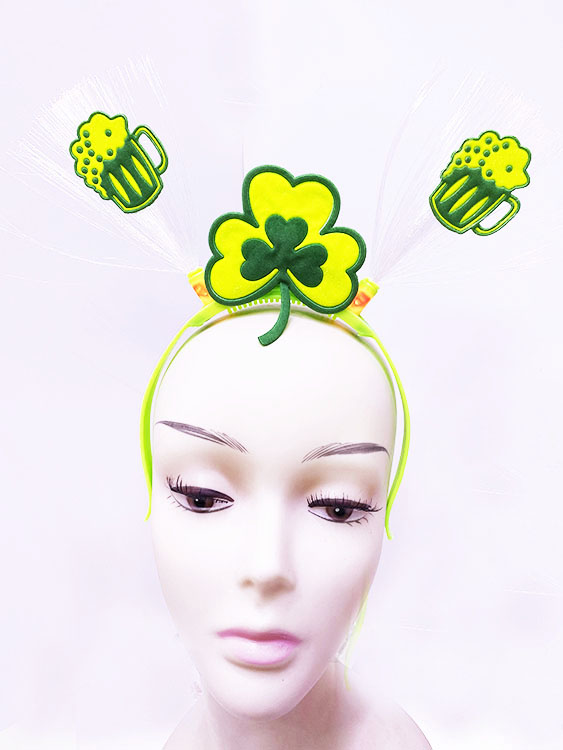 Led Işıklı Yanar Söner Yeşil Renk Oktoberfest Partisi Tacı 25x13 cm