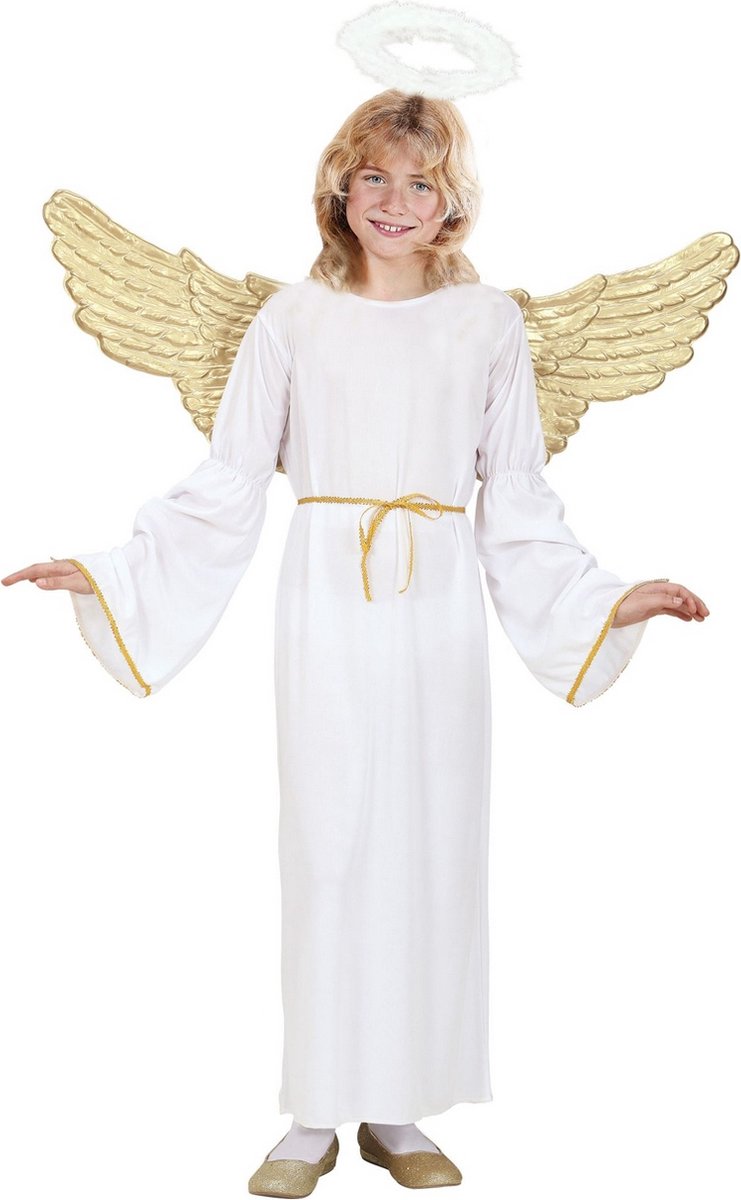 Melek Kostümü Çocuk Boy - Melek Kostümü Tacı ve Kemer Full Set 5-10 Yaş