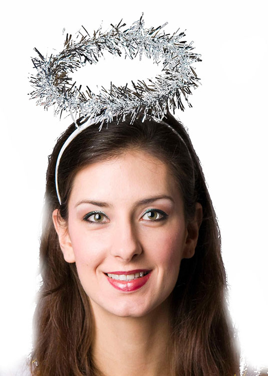 Metalize Renk Sim İşlemeli Melek Tacı Haresi Parti Tacı