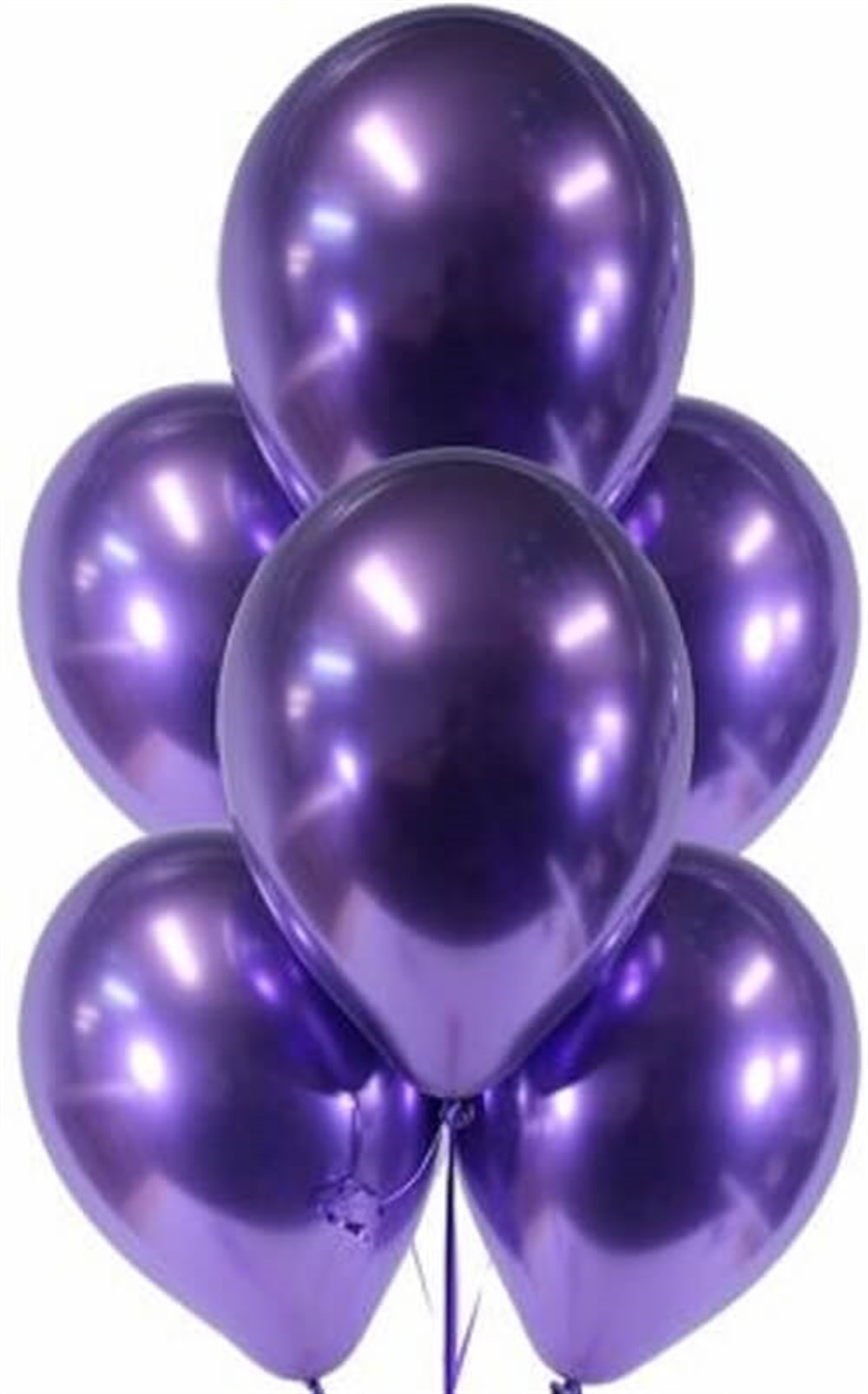 Mor Renk Krom Balon 5 Adet