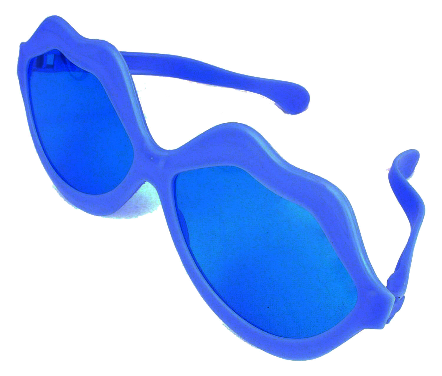 Mavi Renk Mega Boy Jumbo Dudak Şekilli Parti Gözlüğü