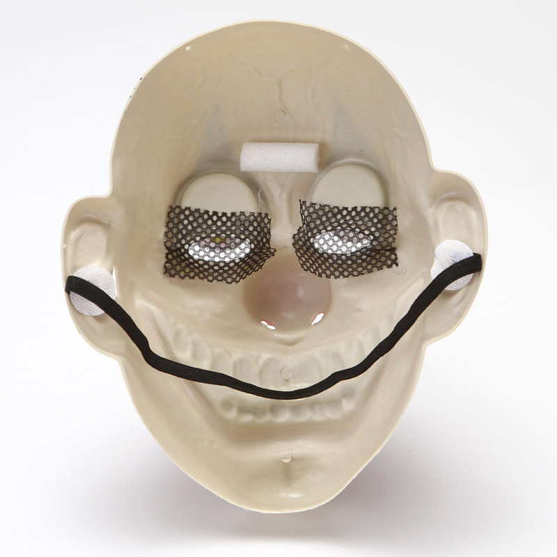 Oynar Gözlü Lastik Aparatlı Plastik Joker Palyaço Korku Maskesi 