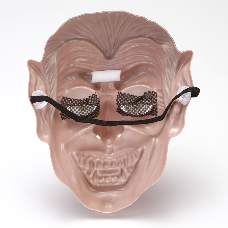 Oynar Gözlü Lastik Aparatlı Plastik Vampir Korku Maskesi