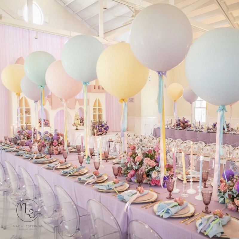 Pembe Renk Mega Boy Jumbo Makaron Balon 36 İnch