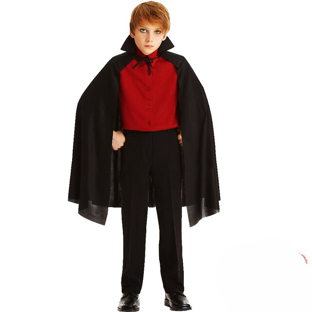 Sİyah Yakalı Pelerin - Vampir Pelerin - Dracula Pelerin 90 cm 