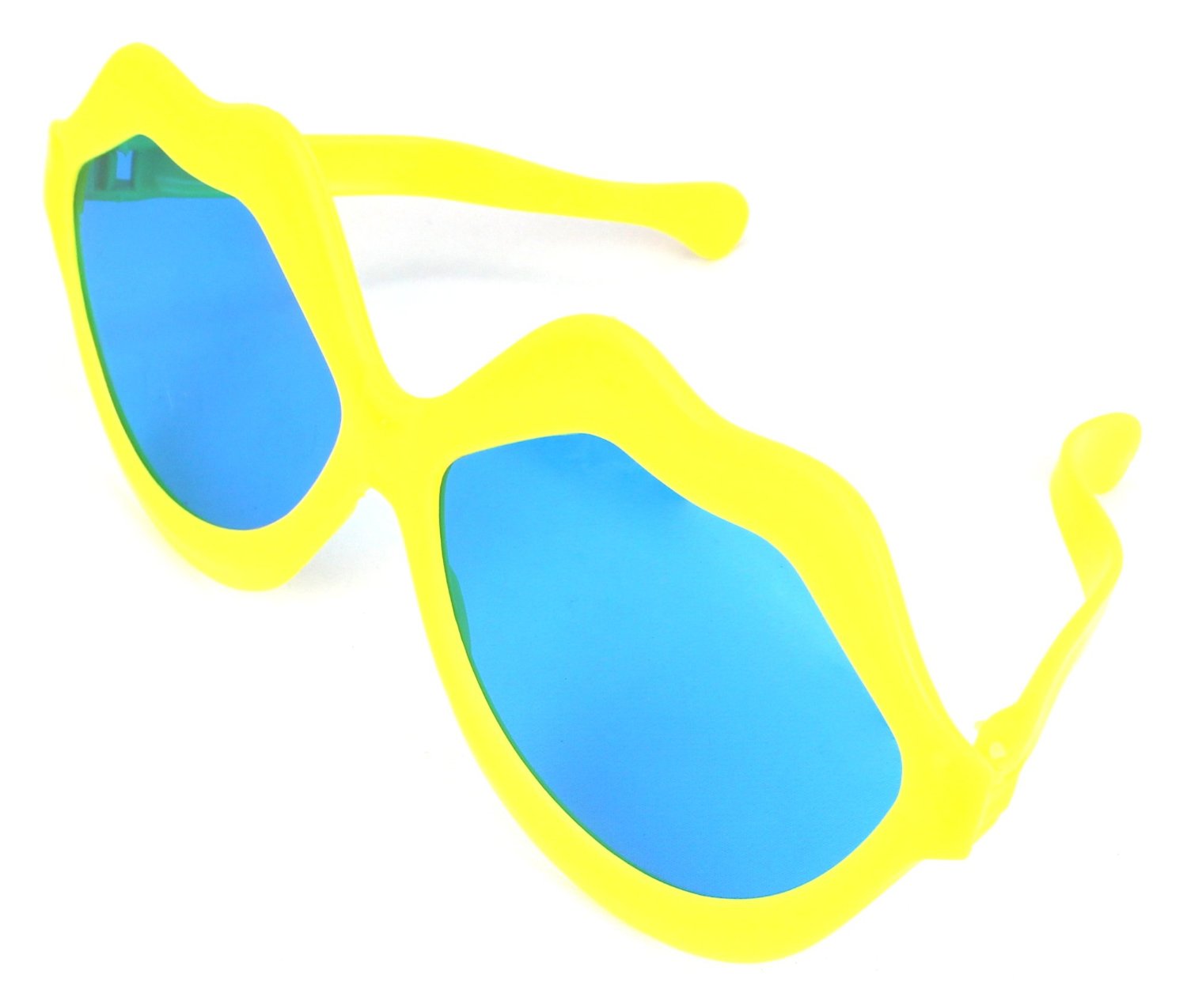 Sarı Renk Mega Boy Jumbo Dudak Şekilli Parti Gözlüğü