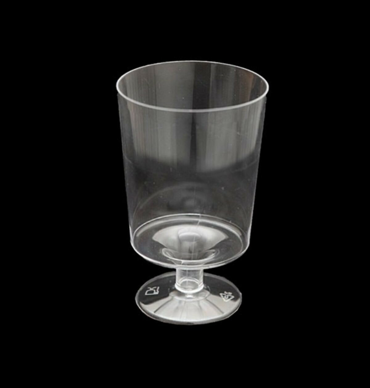 Şeffaf Kristal Mika Yıkanabilir Ekstra Sert Plastik Mini Kadeh 150 cc 10 Adet