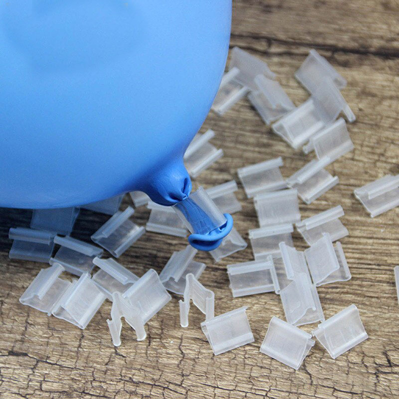 Şeffaf Renk Balon Hava Kaçmasını Engelleyici Klips 10 Adet