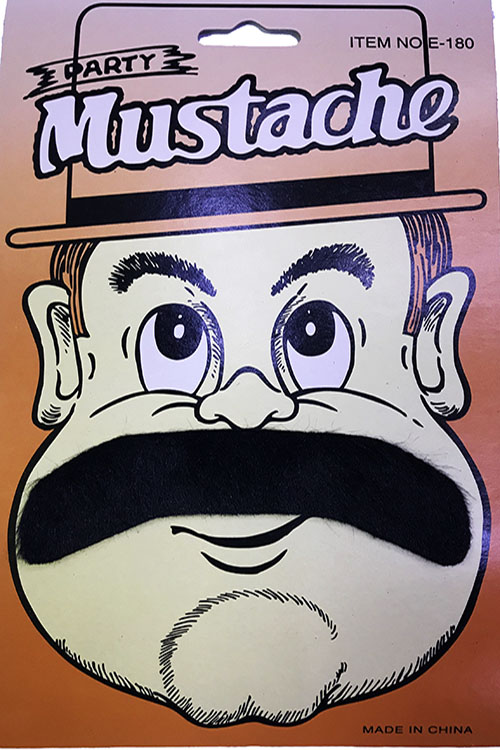 Siyah Renk 70 li Yıllar Yeşilçam Jönleri Takma Bıyık Parti Bıyığı 