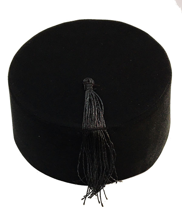 Siyah Renk Osmanlı Fesi 8 No 12-13 Yaş