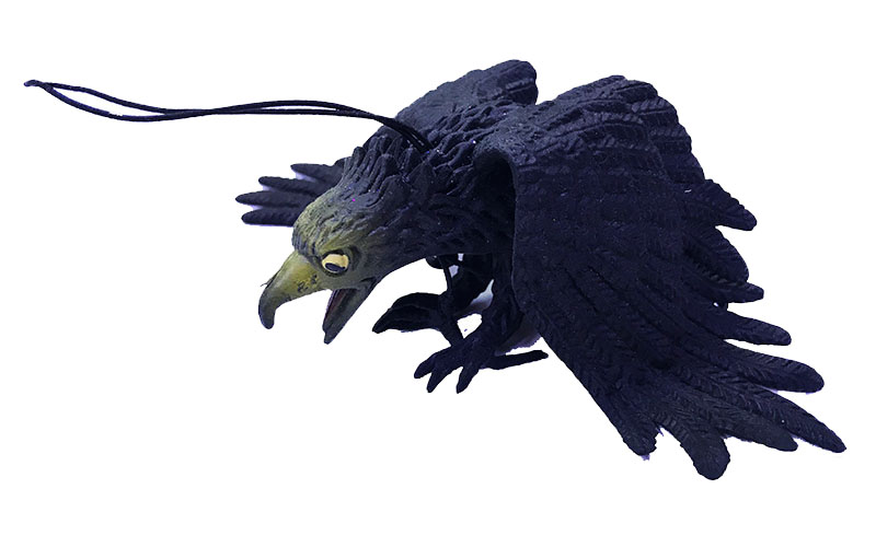 Siyah Renk Yumuşak Plastik Şaka Kartal Yarasa Anahtarlık Şaka Malzemesi 