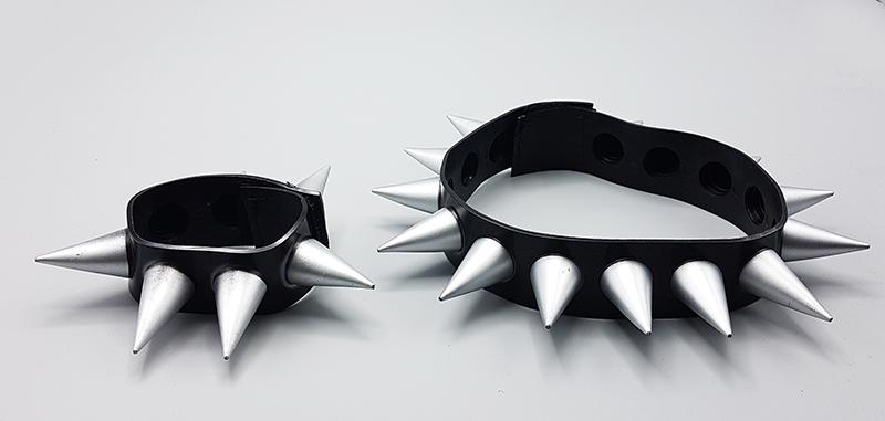 Spike Punk Kolyesi ve Bileklik Seti