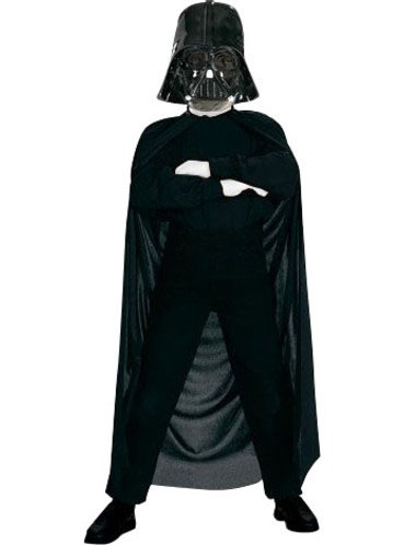Star Wars Darth Vader Çocuk Pelerin + Pantolon + Maske 3 Parça Kostüm Set