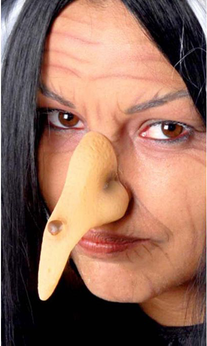 Ten Rengi Gerçekçi Lastik Aparatlı Cadı Burnu