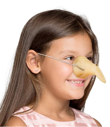 Ten Rengi Gerçekçi Lastik Aparatlı Cadı Burnu